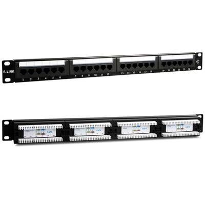 S-Link SL-F624 24’lü FTP Cat6 Patch Panel