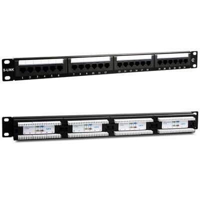 S-Link SL-F624 24’lü FTP Cat6 Patch Panel