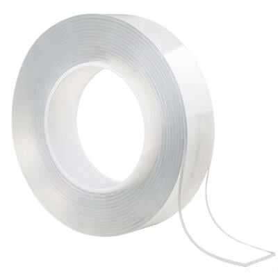 Sunup SN-24358 20mm 3 Metre Çift Taraflı Nano Teknoloji Süper Yapıştırıcı Şeffaf Bant