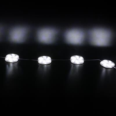 PowerMaster PM-14696 12 Volt 3 Watt Soğuk Beyaz Yanıp Sönen Çakar 6565-2835 Modül Led 65x65x12mm