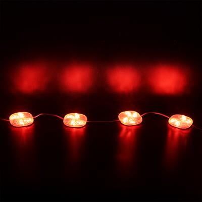 PowerMaster PM-14697 12 Volt 3 Watt Kırmızı Yanıp Sönen Çakar 6565-2835 Modül Led 65x65x12mm