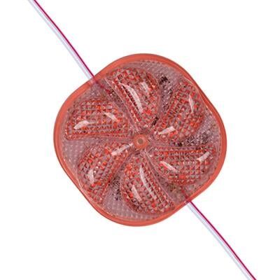 PowerMaster PM-14697 12 Volt 3 Watt Kırmızı Yanıp Sönen Çakar 6565-2835 Modül Led 65x65x12mm