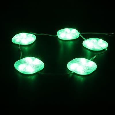 PowerMaster PM-14699 12 Volt 3 Watt Yeşil Yanıp Sönen Çakar 6565-2835 Modül Led 65x65x12mm