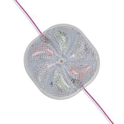 PowerMaster PM-14703 12 Volt 3 Watt Karışık (R+G+B) Yanıp Sönen Çakar 6565-2835 Modül Led 65x65x12mm