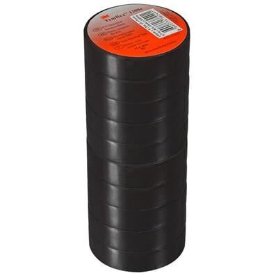 3M Temflex 1300E Siyah 10'lu Paket Pvc İzole Bant 0.13x19x0.13Mm