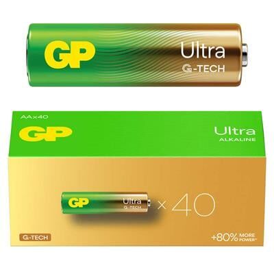 GP Ultra Alkaline AAA LR03 İnce Kalem Pil 40'lı Paket (G-Tech)