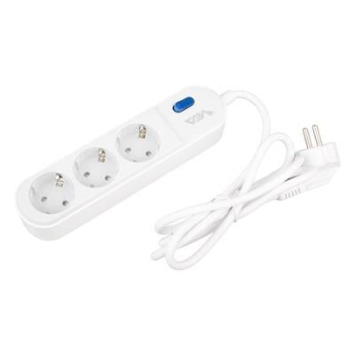 Vea VE-VEGA103 A Class 3'lü Anahtarlı 1.5 Metre Akım Korumalı Priz