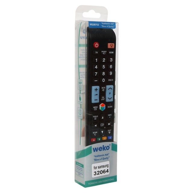 Samsung RM-D1078 - UE40F6470 - 49KS9500 - UE55KU7350UXTK - UE60KU7000UXTK Source Tuşlu Lcd Led Tv Kumandası