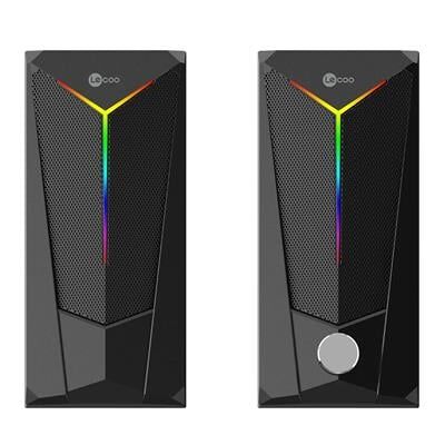 Lenovo Lecoo DS104 Kablolu Usb + 3.5Mm Jack 6W 80dB Rgb Işıklı 1+1 Gaming Speaker - Hoparlör
