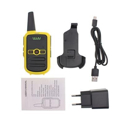 Wln KD-C51 16 Kanal 3-5 Km Sarı Kasa İkili Telsiz (Şarj Aleti Dahil)