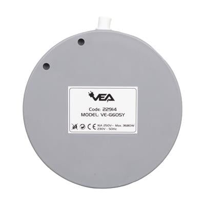 Vea VE-G605Y 5'li Anahtarlı 1.5 Metre Grup Priz
