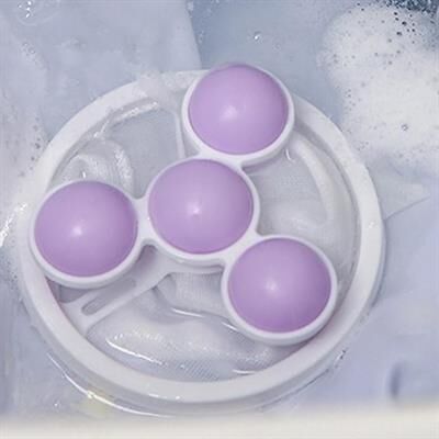 Sunup SN-26621 Çok Fonksiyonlu Çamaşır Makinesi İçin Yıkanabilir Mor Toz Tüy Toplayıcı