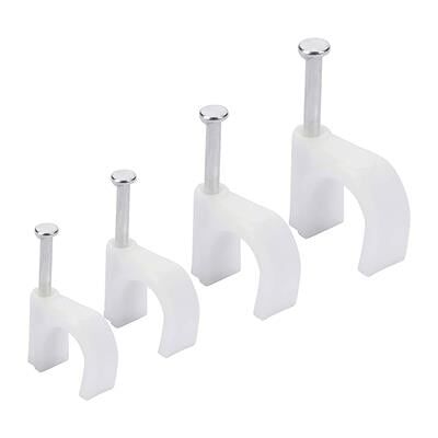 PowerMaster PM-17654 7 Numara Çelik Çivili 16 MM Kroşe 4X10 Antigron Kablolar İçin (100'LÜ Poşet)