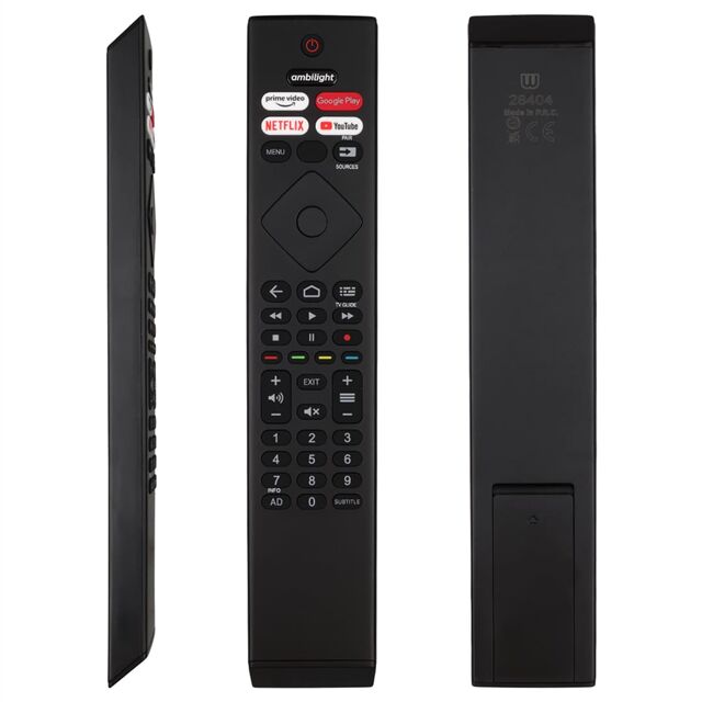 Philips PH-V12 43PUS8506 - 50PUS8505 - 55PUS8007 - 65PML9507/12 - 75PUS8807 Netflix-Prime Video-Youtube Tuşlu Ses Komutsuz Lcd-Led Tv Kumandası