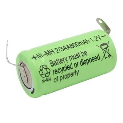 PowerMaster PM-17934 1.2 Volt 600mAh NI-MH 2/3AA Şarj Edilebilir Puntalı 14280 Lityum Pil