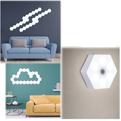 Powermaster MX-359 Üçlü Altıgen Kumandalı Pilli Dokunmatik Tezgah Altı LED Aydınlatma