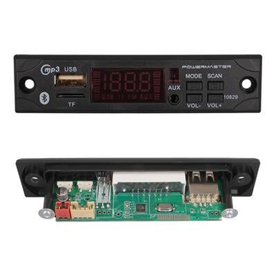 PowerMaster M517 Oto Teyp Dijital Player Board USB/AUX/SD/FM/Bluetooth Kumandalı Mikrofonsuz Çevirici (12V-500MA)