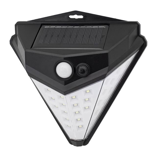 Powermaster T-1622 Güneş Enerjili Hareket Sensörlü Solar Duvar Lambası 180°