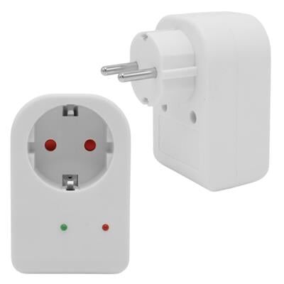 PowerMaster PM-18521 Durum Ledli Akım Korumalı Tekli Priz 16 Amper - 3500 Watt Tekli Beyaz