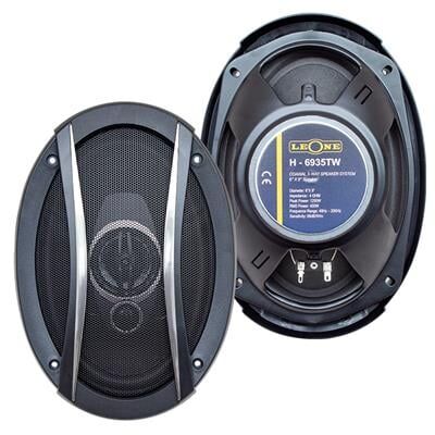 Leone HR-6935TW 1250 Watt 6 X 9 Kapaklı Çiftli Takım Oval Hoparlör
