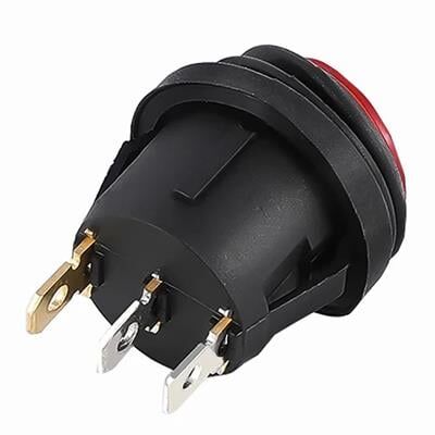IC-131W Yuvarlak 220 Volt Işıklı Su Geçirmez On/Off Anahtar