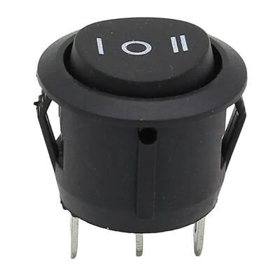 IC-134 Yuvarlak Işıksız On-Off-On 3P Anahtar