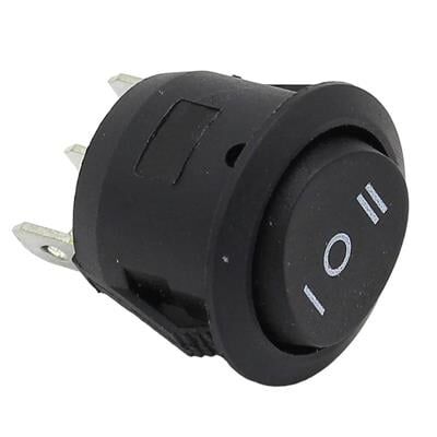 IC-134 Yuvarlak Işıksız On-Off-On 3P Anahtar