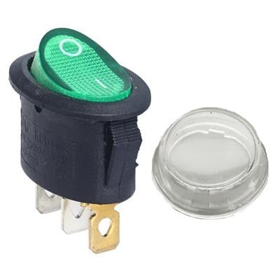 IC-134A Yuvarlak Işıklı Su Geçirmez Kılıflı 3P On-Off Anahtar