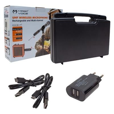 Magicvoice MV-19589 Uhf Yaka Tipi Enstrüman İkili Mikrofon Set