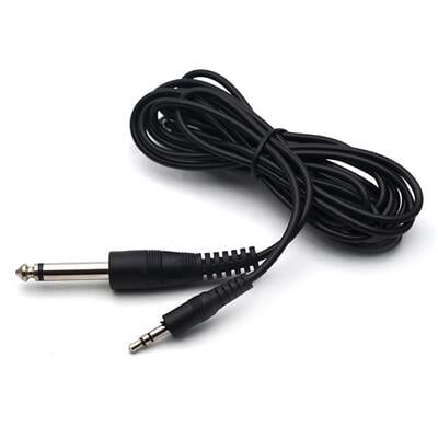 Powermaster PM-15917 Siyah 6.3 Mm Gitar to 3.5 Mm Stereo Ara Kablo (1.4 Metre)