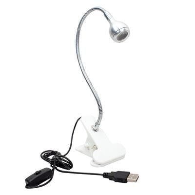 PowerMaster PM-20042 COB LED Akrobat Mandallı USB 6500K Beyaz Masa Lambası