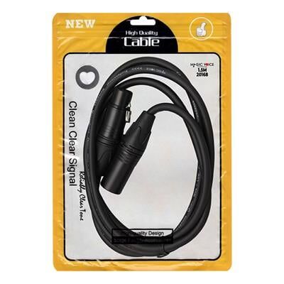 MagicVoice LD381 1.5 Metre Canon XLR Dişi - Canon XLR Erkek Stereo Plastik Jak Mikrofon Ses Kablosu