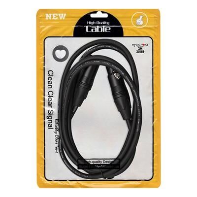 MagicVoice LD381 2 Metre Canon XLR Dişi - Canon XLR Erkek Stereo Plastik Jak Mikrofon Ses Kablosu