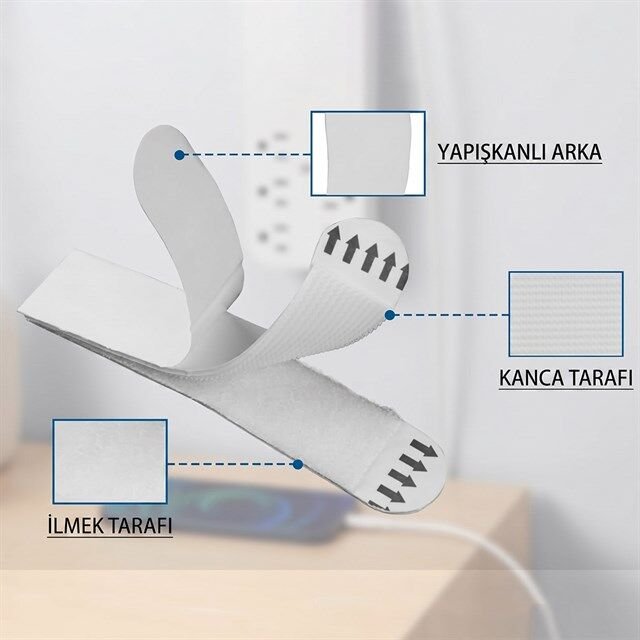 Sunup SN-29147 12 Çift Fotoğraf Çerçevesi İçin Sticker Cırt Cırtlı Montaj Şeridi