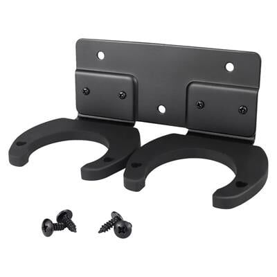 PowerMaster PM-26938 Duvara Monte Çift Mikrofon Tutucu Askı Metal Gövde