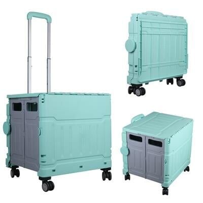 Sunup SN-26968 Katlanabilir Market Pazar Kamp Tekerlekli Alışveriş Arabası 60KG Kapasiteli