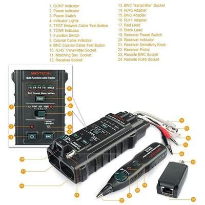 Mastech MS-6813T Profesyonel Kablo Bulucu Test Aleti