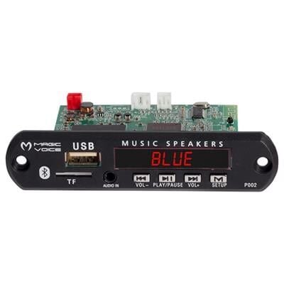 Magicvoice MP5 USB-SD-MMC-Bluetooth 12V-500mA Kumandalı Çevirici Dijital Video Player Board