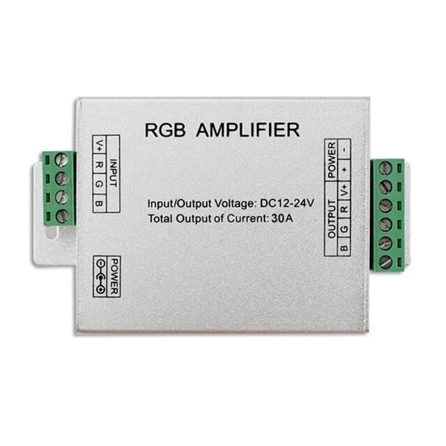 PowerMaster PM-4877 12 Volt - 24 Volt 30 Amper RGB Şerit Led Amplifier (Repeater)