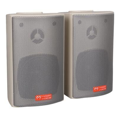 MagicVoice MV-16 7.5 CM 30 Watt Komütatörlü Hat Trafolu Beyaz Sütun Hoparlör (2'li Takım)