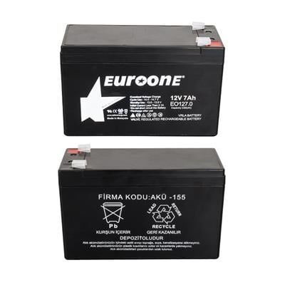 Euroone EO127.0 12 Volt 7 Amper Bakımsız Kuru Akü