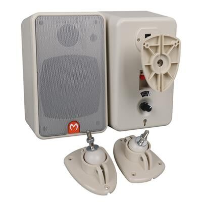 MagicVoice MV-21 10 CM 40 Watt Komütatörlü Hat Trafolu Beyaz Sütun Hoparlör (2'li Takım)