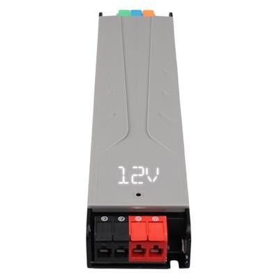PowerMaster PM-26840 12 Volt 15 Amper 180 Watt Slim Metal Kasa Adaptör Voltaj Göstergeli 218x51x27mm