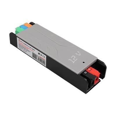 PowerMaster PM-26838 12 Volt 5 Amper 60 Watt Slim Metal Kasa Adaptör Voltaj Göstergeli 148x43x27mm