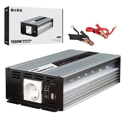 S-Link SL-1500W Dc12v-Ac230v 1500w İnverter