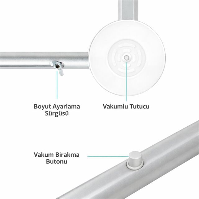 Weko 32 - 80'' Alüminyum Vakumlu Tv Panel Ekran Taşıyıcısı