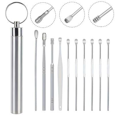 Sunup SN-27132 Paslanmaz Çelik 10'lu Kulak Temizleme Seti