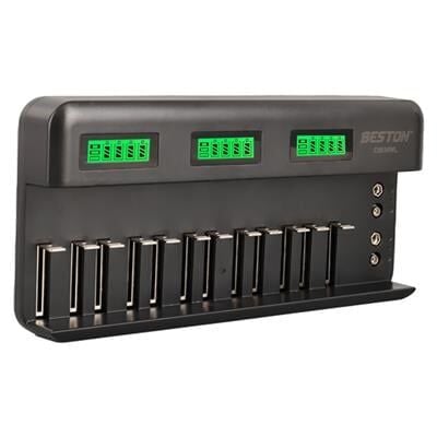 Beston C9036wl AA/AAA/9v/C Boy/Dboy/Ni-Mh/Ni-Cd/9v/Lityum Pil Lcd Ekranlı Hızlı Şarj Cihazı
