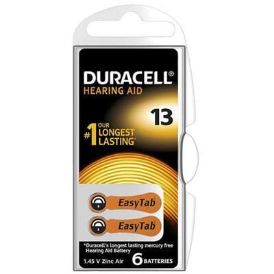 Duracell 13 No Kulaklık Pili (6'lı Paket)