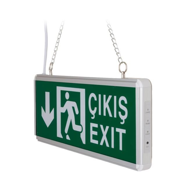 ZMR ZMR-670/Y.02 3W Yukarı-Aşağı Yön Acil Çıkış Yönlendirme Tabelası - Lambası (38X30X36Mm)